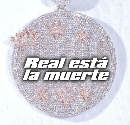 CUSTOM LETTER NECKLACE 3D BIG CROWN DISC sold by The GUU Shop