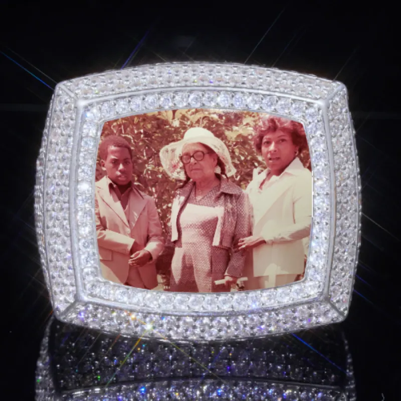 3D CUSTOM PICTURE ICED RING sold by The GUU Shop