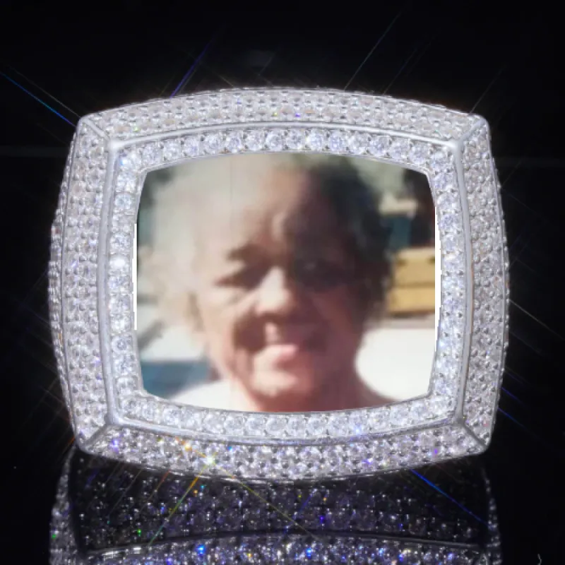 3D CUSTOM PICTURE ICED RING sold by The GUU Shop