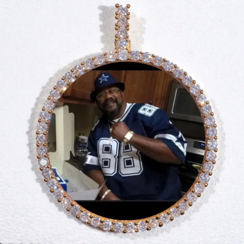 LARGE 3D CIRCLE CUSTOM PICTURE PENDANT sold by The GUU Shop