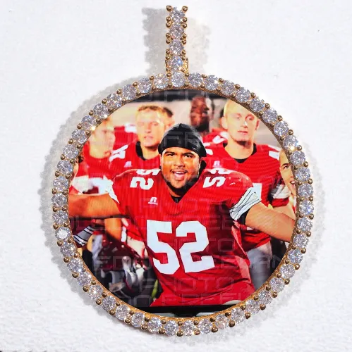 LARGE 3D CIRCLE CUSTOM PICTURE PENDANT sold by The GUU Shop