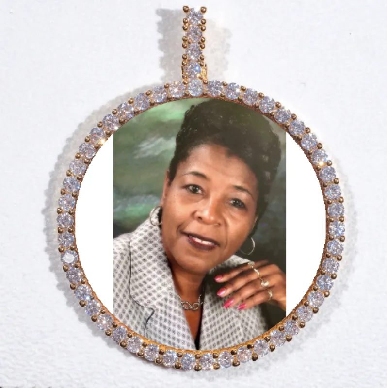 LARGE 3D CIRCLE CUSTOM PICTURE PENDANT sold by The GUU Shop