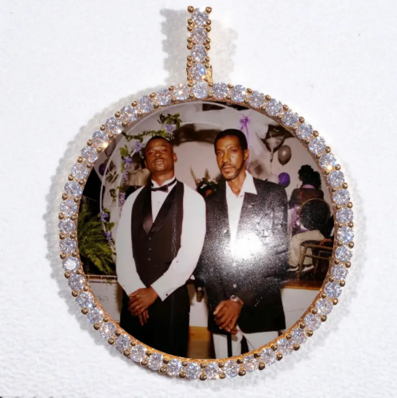 LARGE 3D CIRCLE CUSTOM PICTURE PENDANT sold by The GUU Shop