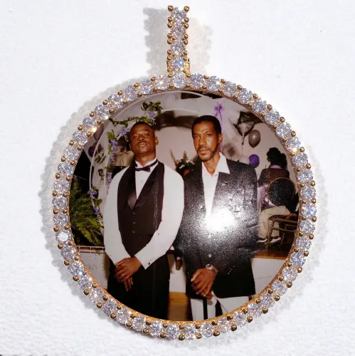LARGE 3D CIRCLE CUSTOM PICTURE PENDANT sold by The GUU Shop