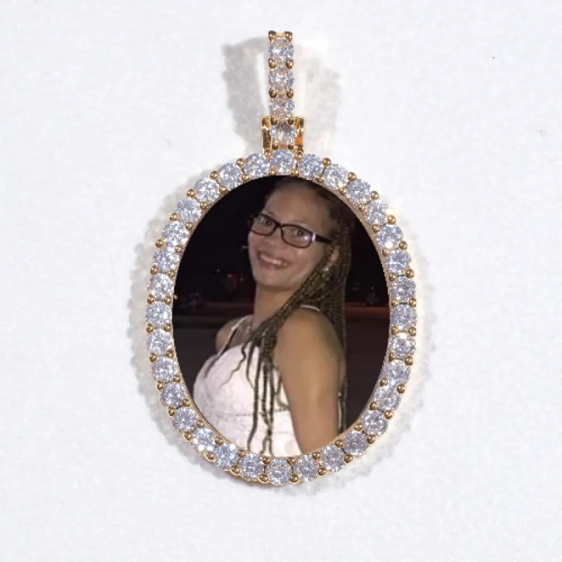 3D Oval Custom Picture Pendant sold by The GUU Shop