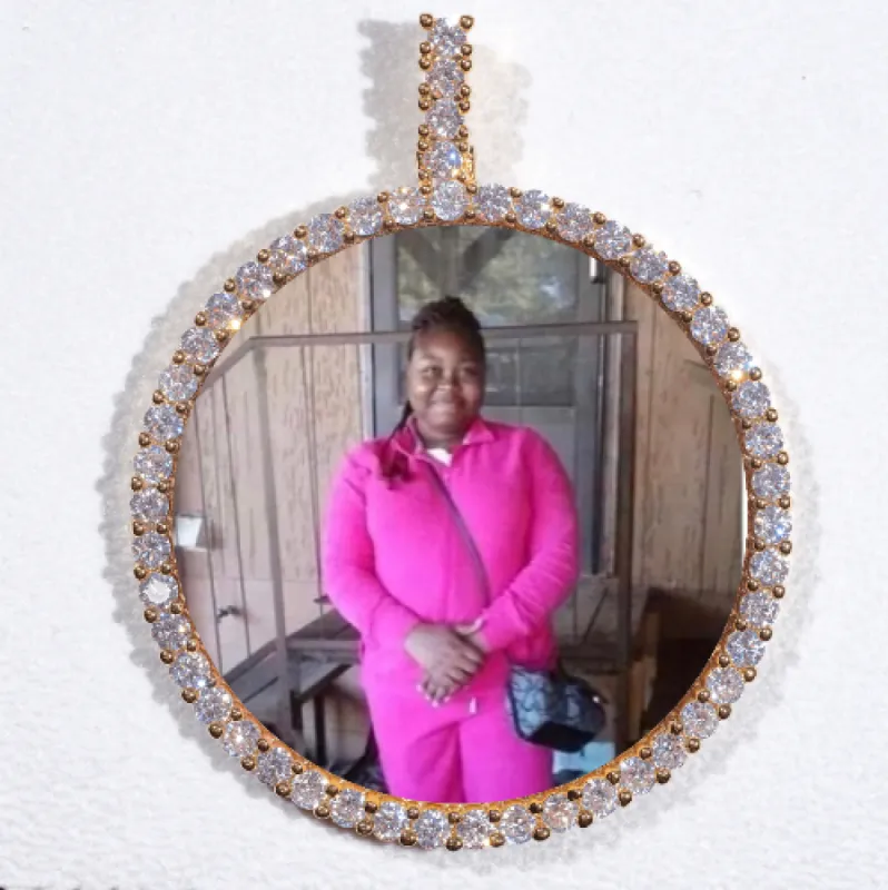 LARGE 3D CIRCLE CUSTOM PICTURE PENDANT sold by The GUU Shop