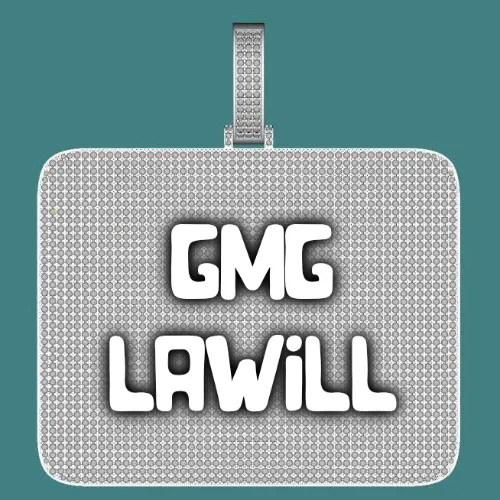 CUSTOM LETTER NECKLACE 3D BIG SQUARE sold by The GUU Shop