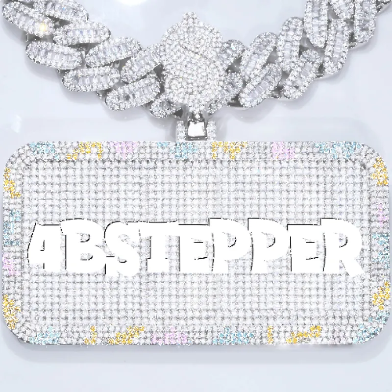 CUSTOM LETTER NECKLACE 3D COLORFUL SQUARE sold by The GUU Shop