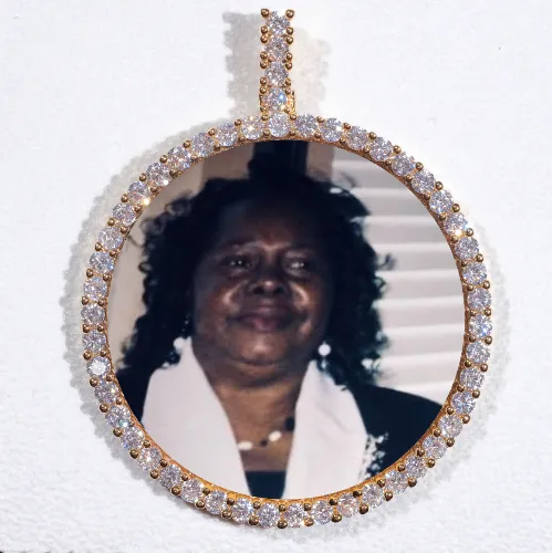 LARGE 3D CIRCLE CUSTOM PICTURE PENDANT sold by The GUU Shop