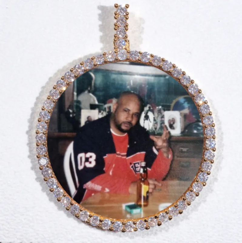 LARGE 3D CIRCLE CUSTOM PICTURE PENDANT sold by The GUU Shop