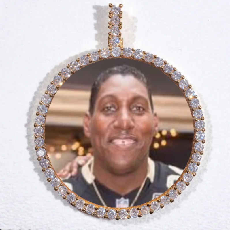 LARGE 3D CIRCLE CUSTOM PICTURE PENDANT sold by The GUU Shop