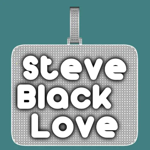 CUSTOM LETTER NECKLACE 3D BIG SQUARE sold by The GUU Shop