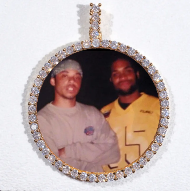 LARGE 3D CIRCLE CUSTOM PICTURE PENDANT sold by The GUU Shop