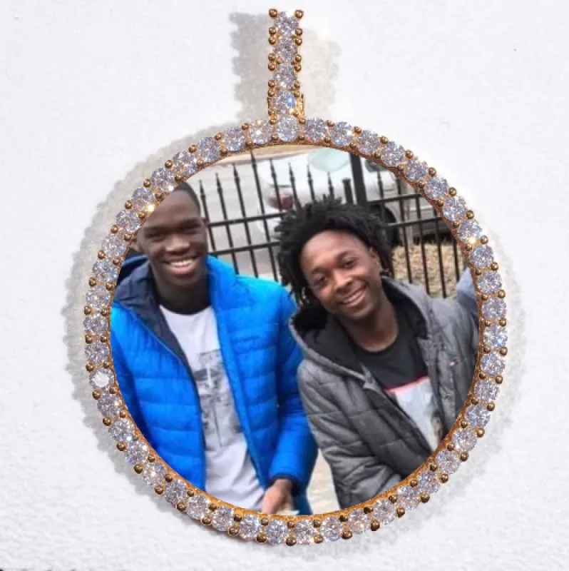 LARGE 3D CIRCLE CUSTOM PICTURE PENDANT sold by The GUU Shop