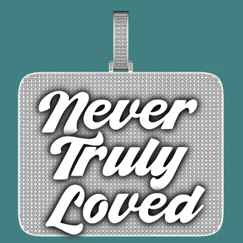 CUSTOM LETTER NECKLACE 3D BIG SQUARE sold by The GUU Shop