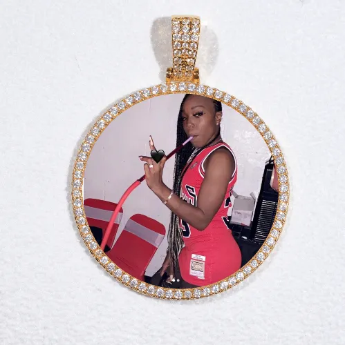 MEDIUM 3D CIRCLE CUSTOM PICTURE PENDANT sold by The GUU Shop