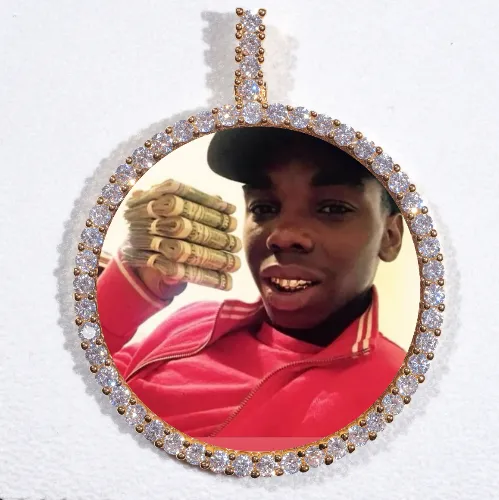 LARGE 3D CIRCLE CUSTOM PICTURE PENDANT sold by The GUU Shop