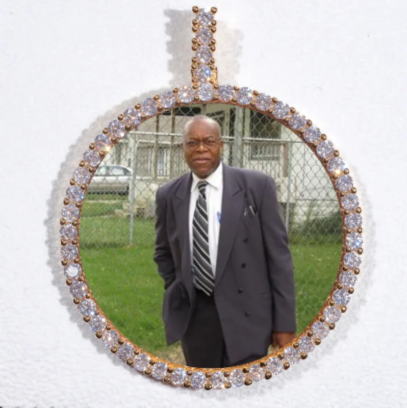 LARGE 3D CIRCLE CUSTOM PICTURE PENDANT sold by The GUU Shop