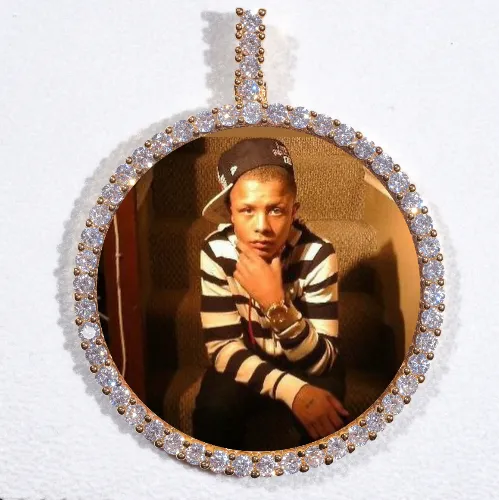 LARGE 3D CIRCLE CUSTOM PICTURE PENDANT sold by The GUU Shop