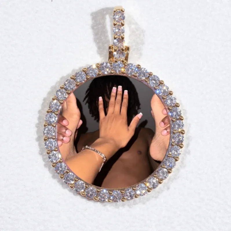 3D CIRCLE CUSTOM PICTURE PENDANT SMALL SIZE sold by The GUU Shop