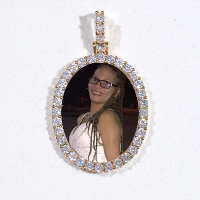 3D Oval Custom Picture Pendant sold by The GUU Shop