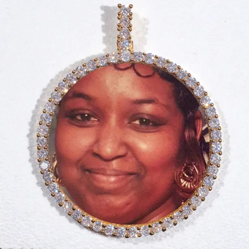 LARGE 3D CIRCLE CUSTOM PICTURE PENDANT sold by The GUU Shop
