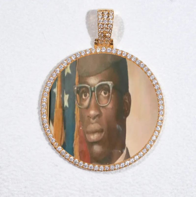 MEDIUM 3D CIRCLE CUSTOM PICTURE PENDANT sold by The GUU Shop