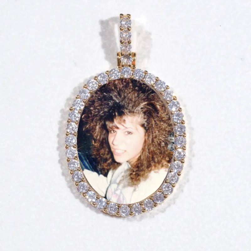 3D Oval Custom Picture Pendant sold by The GUU Shop