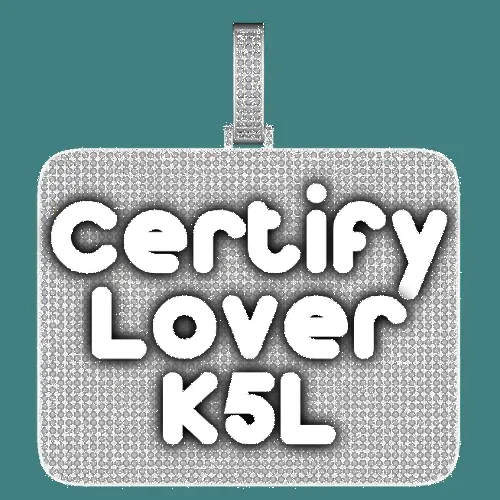 CUSTOM LETTER NECKLACE 3D BIG SQUARE sold by The GUU Shop