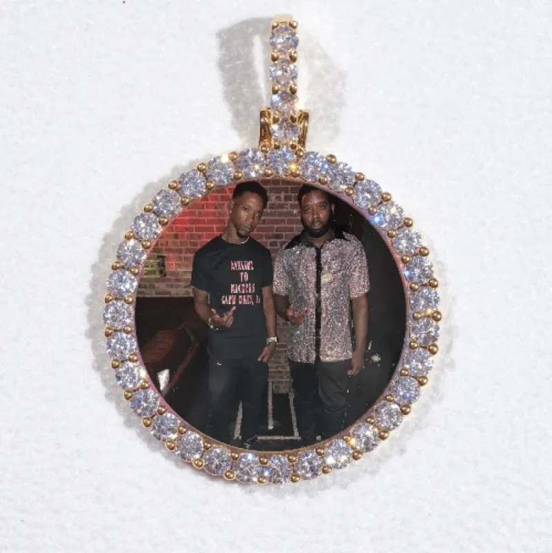 3D CIRCLE CUSTOM PICTURE PENDANT SMALL SIZE sold by The GUU Shop