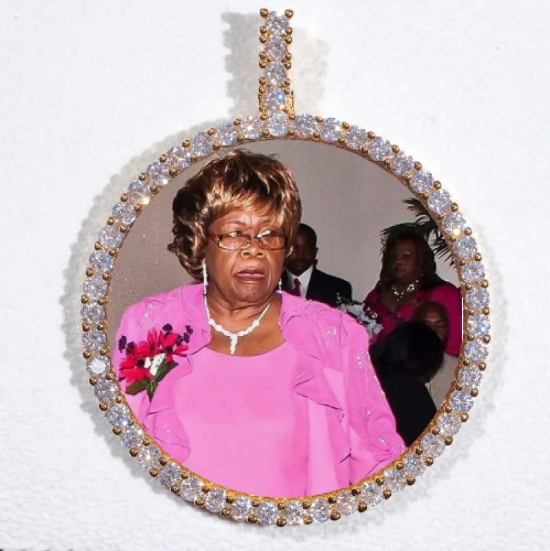 LARGE 3D CIRCLE CUSTOM PICTURE PENDANT sold by The GUU Shop