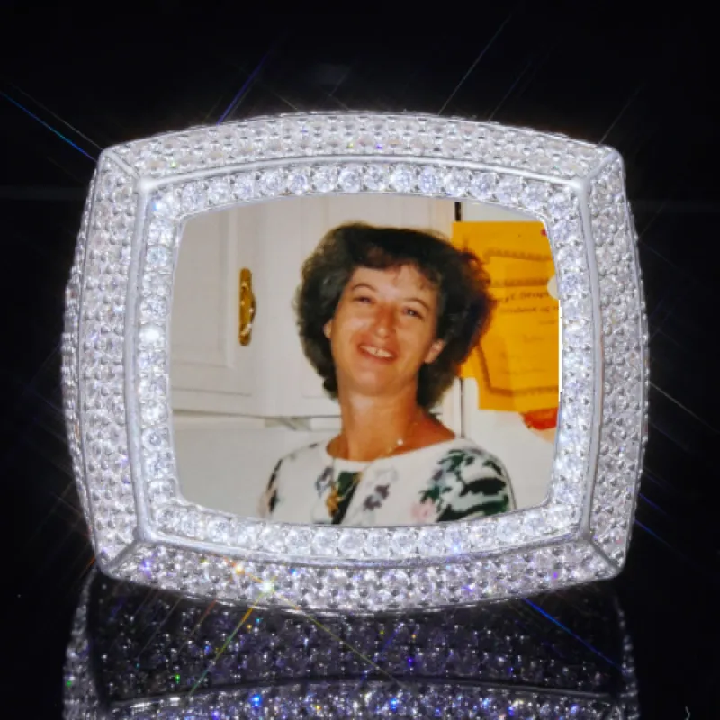 3D CUSTOM PICTURE ICED RING sold by The GUU Shop