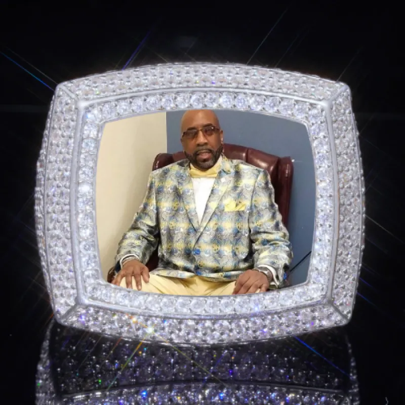 3D CUSTOM PICTURE ICED RING sold by The GUU Shop