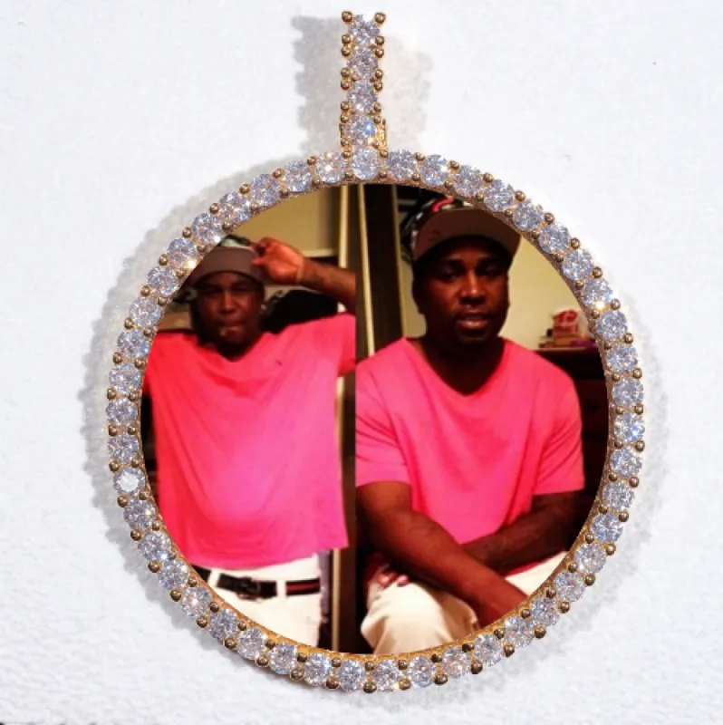 LARGE 3D CIRCLE CUSTOM PICTURE PENDANT sold by The GUU Shop