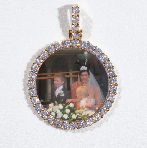 3D CIRCLE CUSTOM PICTURE PENDANT SMALL SIZE sold by The GUU Shop