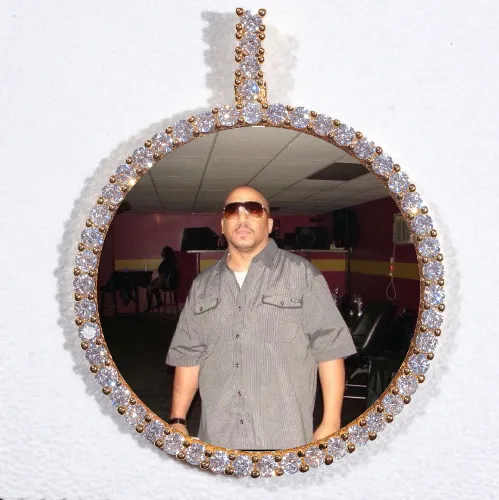 LARGE 3D CIRCLE CUSTOM PICTURE PENDANT sold by The GUU Shop