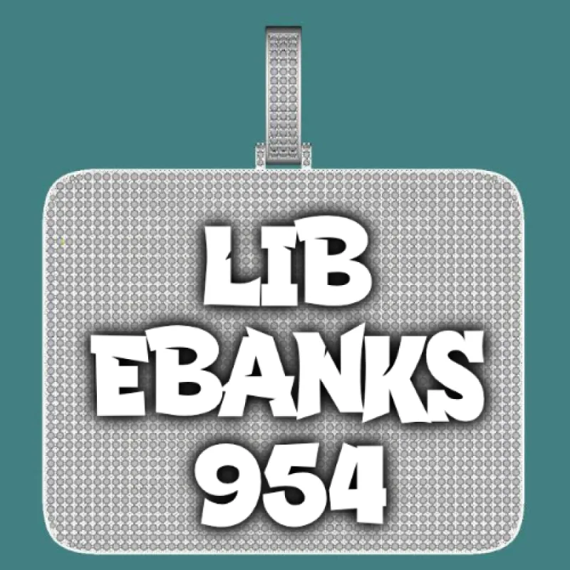 CUSTOM LETTER NECKLACE 3D BIG SQUARE sold by The GUU Shop