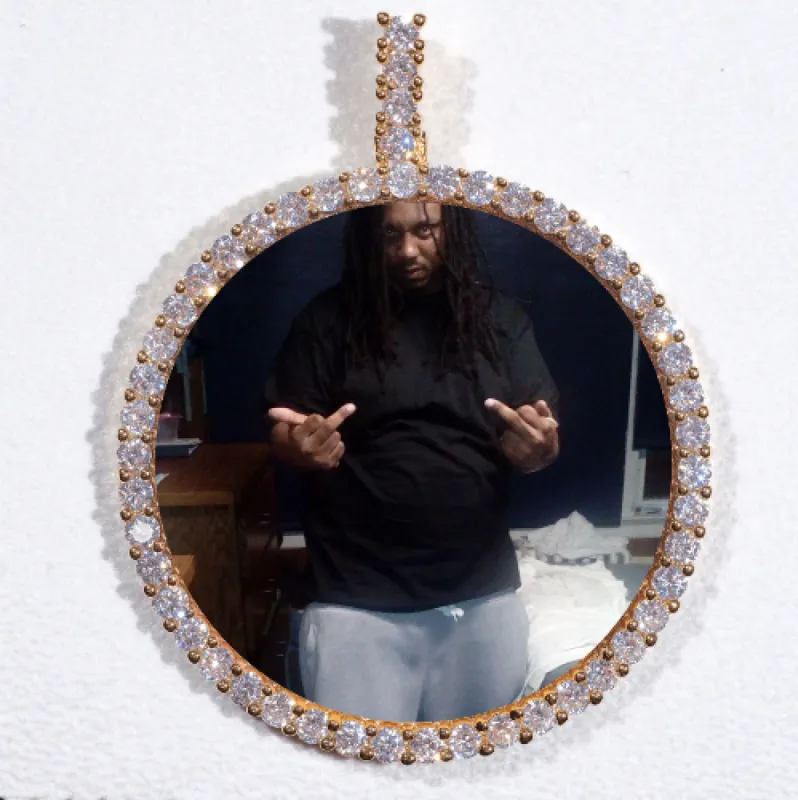 LARGE 3D CIRCLE CUSTOM PICTURE PENDANT sold by The GUU Shop