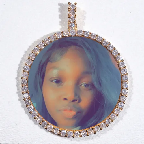 LARGE 3D CIRCLE CUSTOM PICTURE PENDANT sold by The GUU Shop