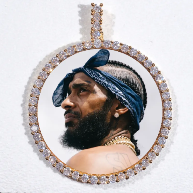 LARGE 3D CIRCLE CUSTOM PICTURE PENDANT sold by The GUU Shop