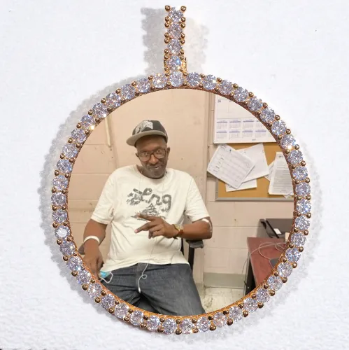 LARGE 3D CIRCLE CUSTOM PICTURE PENDANT sold by The GUU Shop