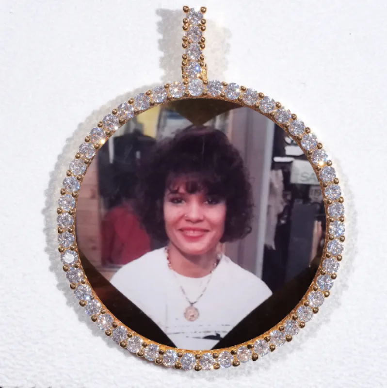 LARGE 3D CIRCLE CUSTOM PICTURE PENDANT sold by The GUU Shop