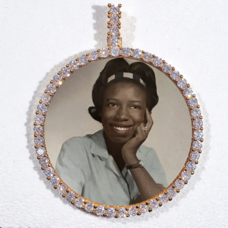 LARGE 3D CIRCLE CUSTOM PICTURE PENDANT sold by The GUU Shop