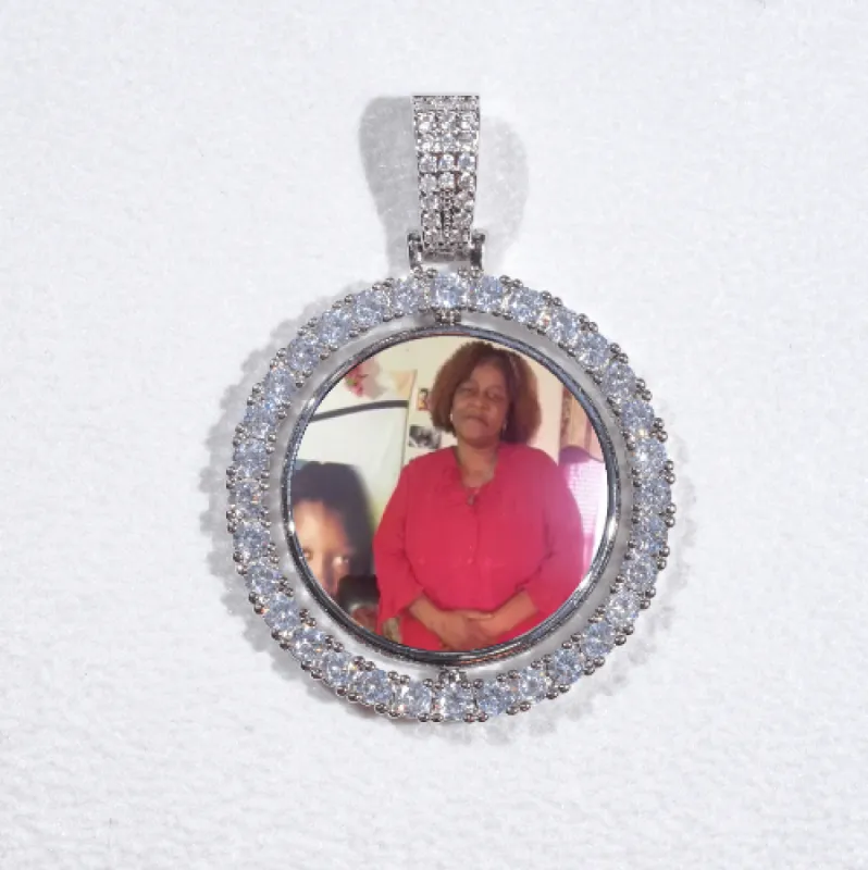 3D Spinning 2-Faced Custom Picture Pendant sold by The GUU Shop