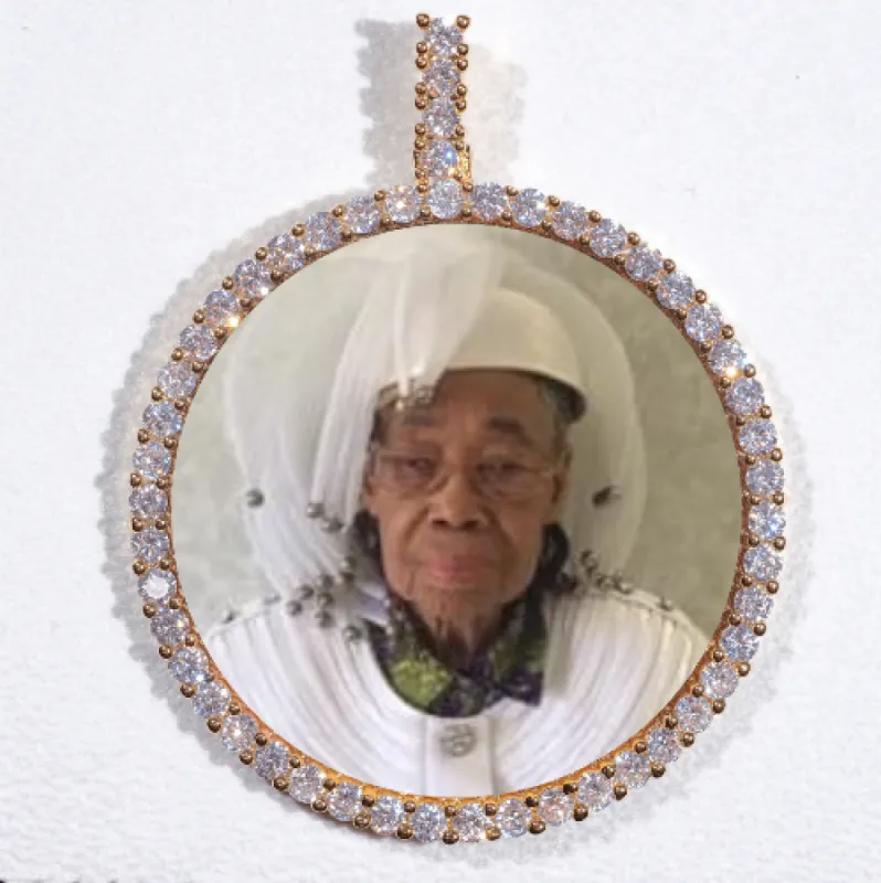 LARGE 3D CIRCLE CUSTOM PICTURE PENDANT sold by The GUU Shop