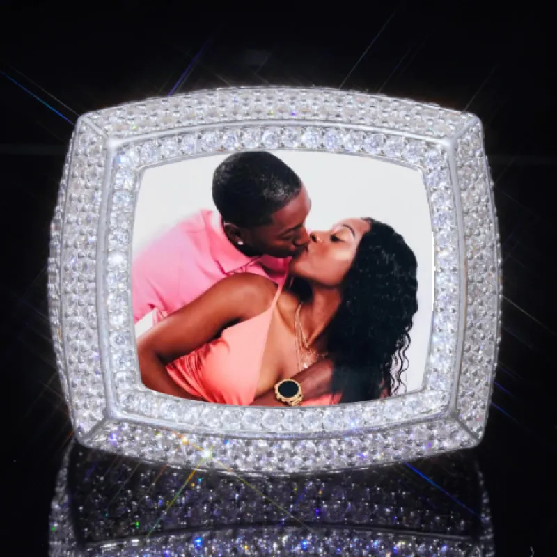 3D CUSTOM PICTURE ICED RING sold by The GUU Shop