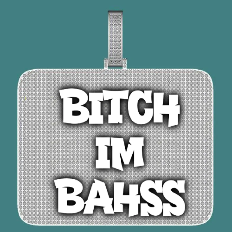 CUSTOM LETTER NECKLACE 3D BIG SQUARE sold by The GUU Shop