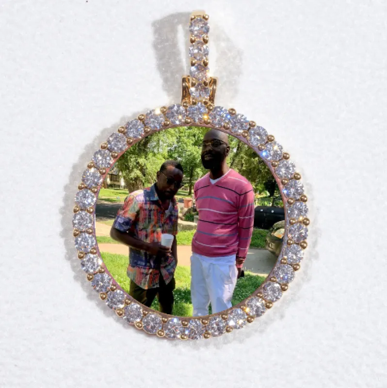 3D CIRCLE CUSTOM PICTURE PENDANT SMALL SIZE sold by The GUU Shop