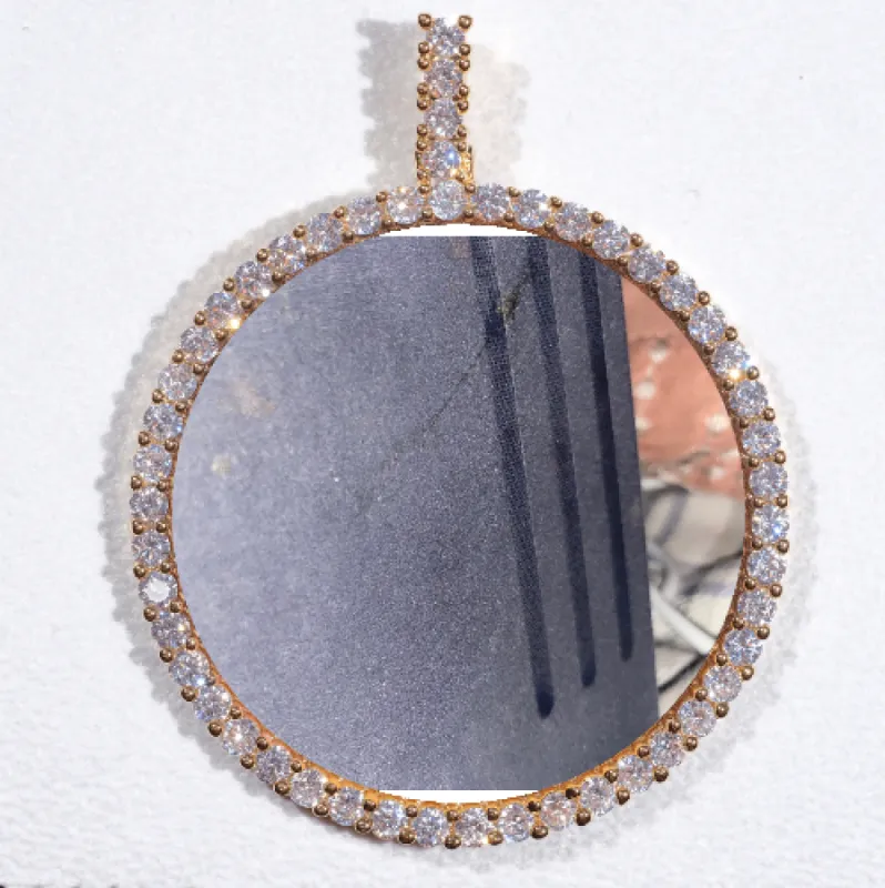 LARGE 3D CIRCLE CUSTOM PICTURE PENDANT sold by The GUU Shop