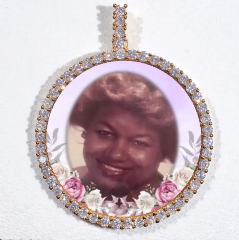 LARGE 3D CIRCLE CUSTOM PICTURE PENDANT sold by The GUU Shop